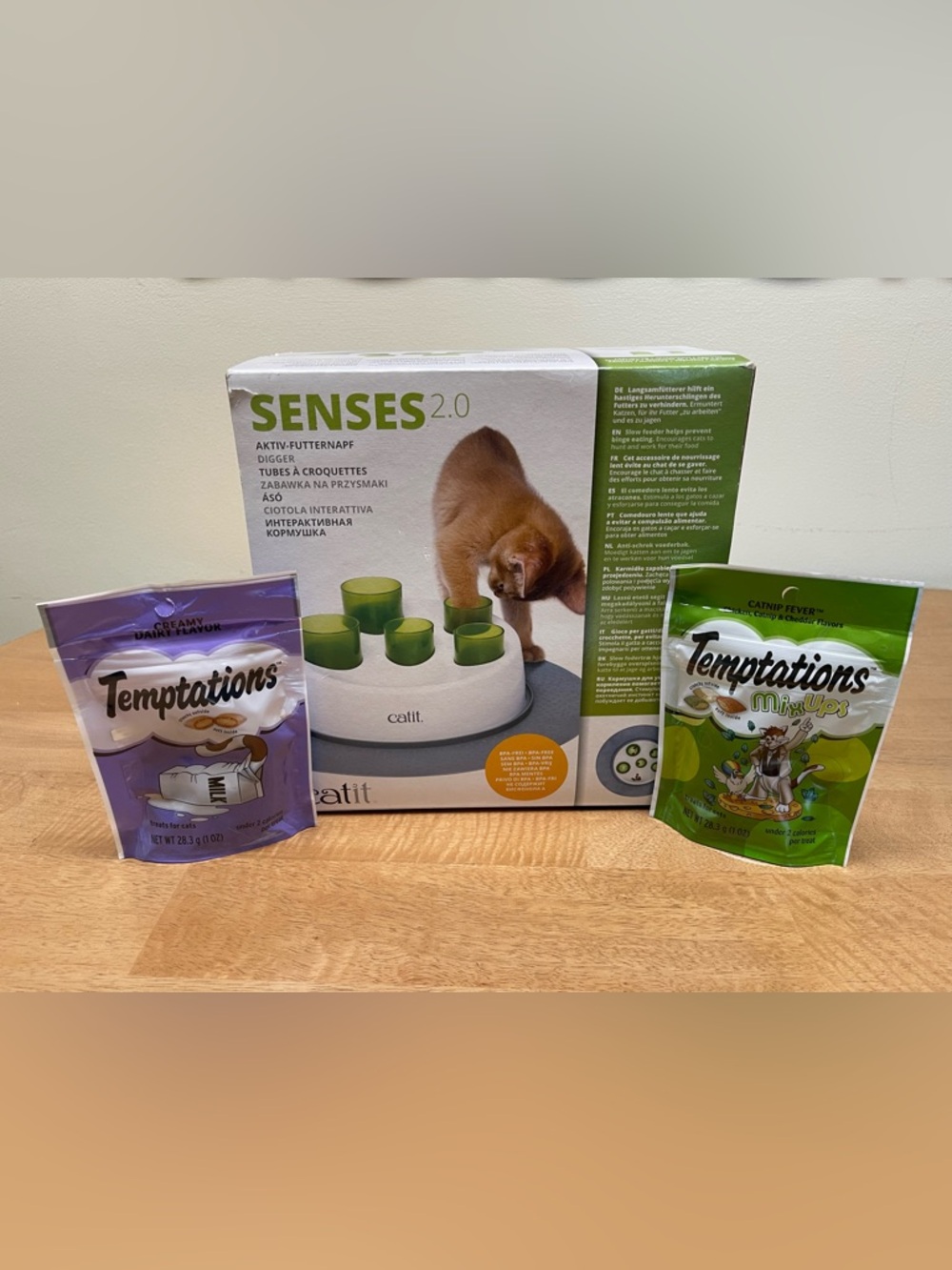 Interactive Cat Feeder w/ treats